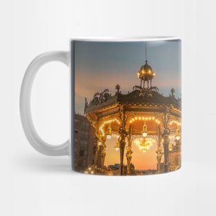 Mexico. Guadalajara. Cathedral. Zocalo. Twilight. Mug